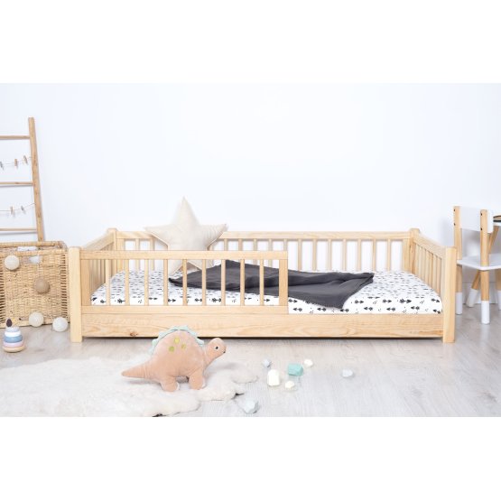 Niskie łóżeczko dziecięce Montessori Ourbaby - naturalne