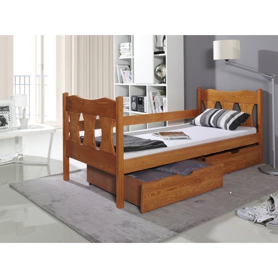 Łóżko z drewna litego WERONIKA