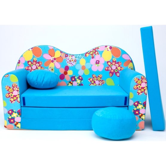 Sofa dla dzieci - Kolorowe kwiaty