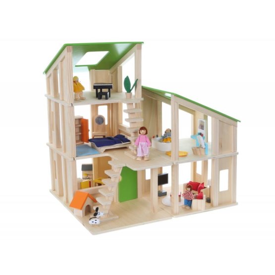 Drewniany modułowe dom dla lalki