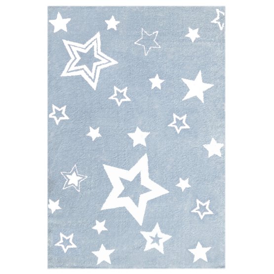 Dziecięcy dywan STARLIGHT niebieski/biały 