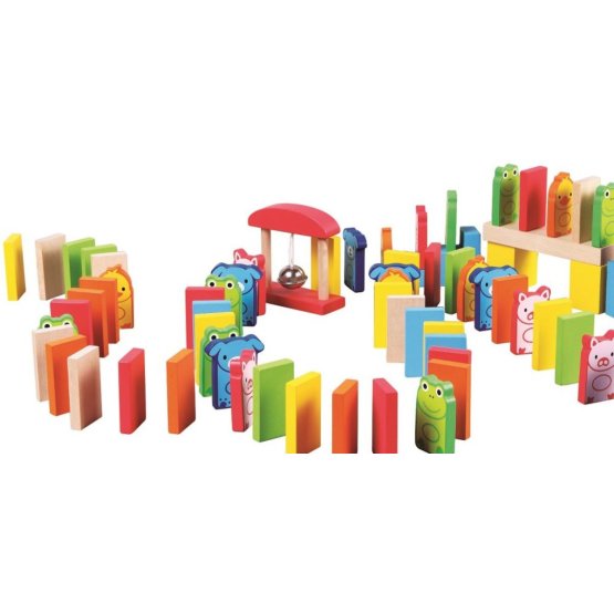 Kolorowe domino - 110 części