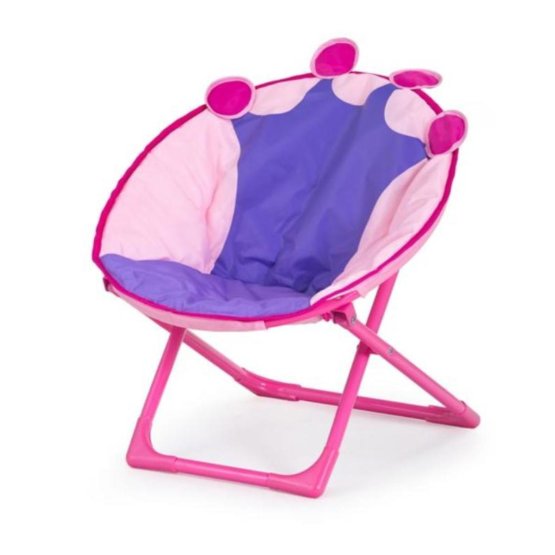 Krzesełko składane dla dzieci różowe - Queen