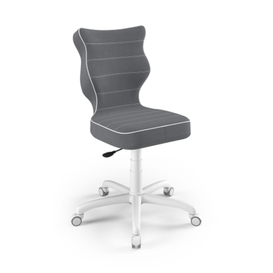 Ergonomiczne krzesło biurowe dostosowane do wzrostu 146-176,5 cm - kolor ciemnoszary