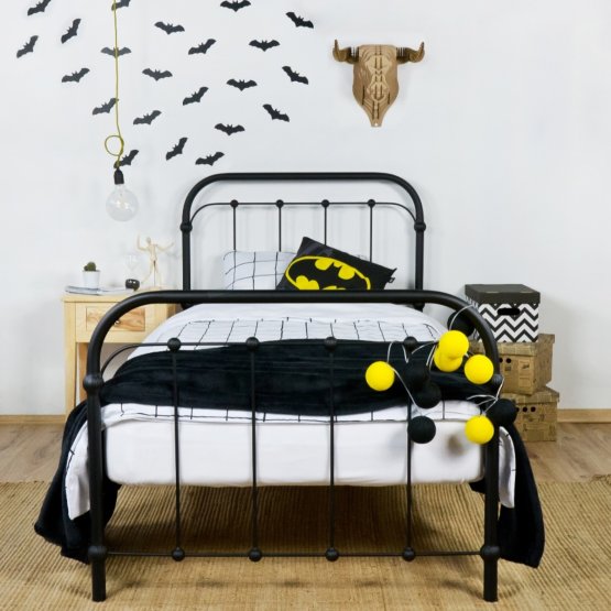 Metalowa łóżko Bibi 200x90 cm czarny