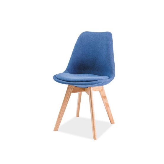 Krzesło Dior buk / niebieska