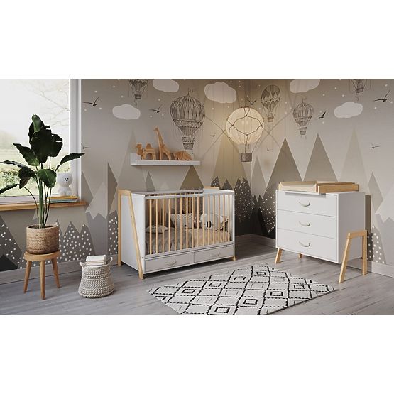 2w1 Łóżeczko i biurko CONE 120x60 - SCANDI
