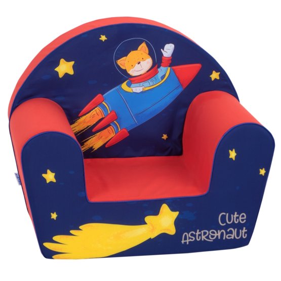 Krzesełko dziecięce Fox w rakiecie - niebiesko-czerwone