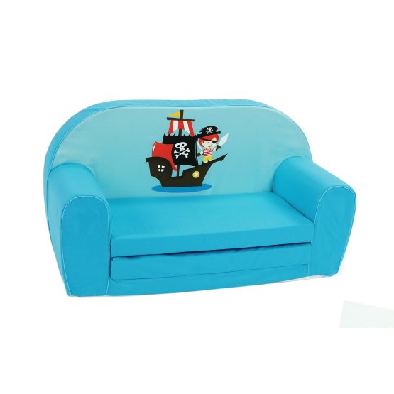 Sofa dla dzieci  Pirat - niebieska