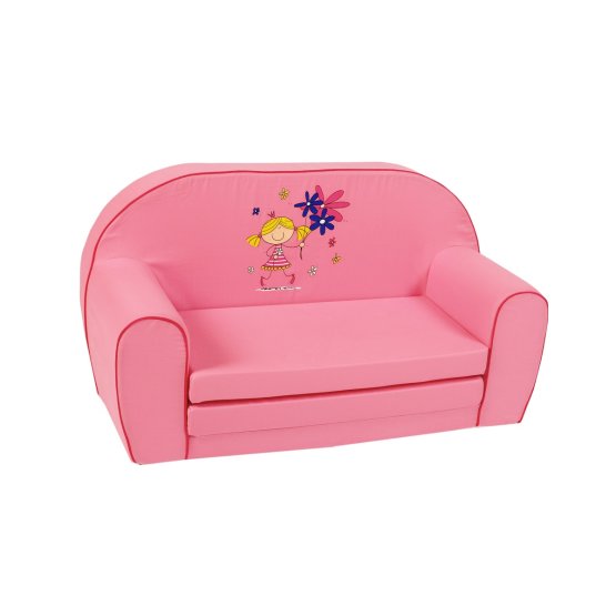 Sofa dla dzieci Dziewczynka - różowa