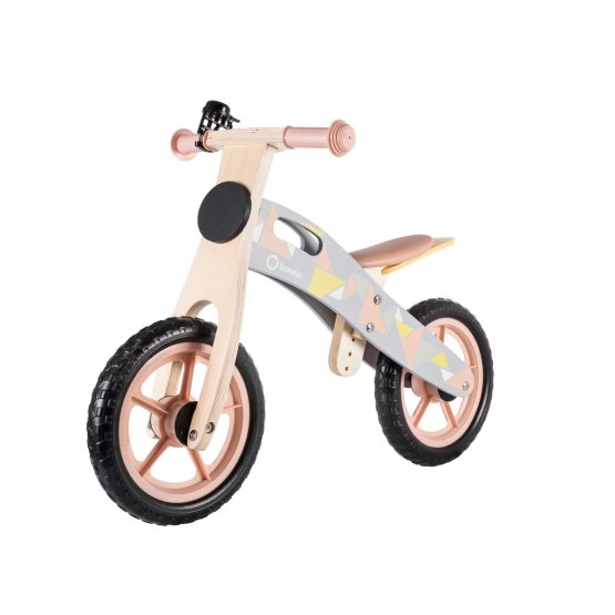 Drewniany rowerek biegowy dla dzieci LIONELO Casper różowy