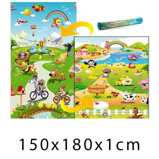 Dziecięcy piankowy dywan - Farma + bajkowy świat 150x180x1 cm