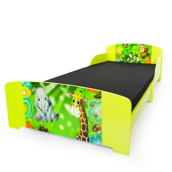 Drewniane łóżko dla dzieci Jungle
