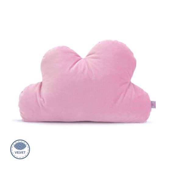 poduszka Velvet chmurka - różowa