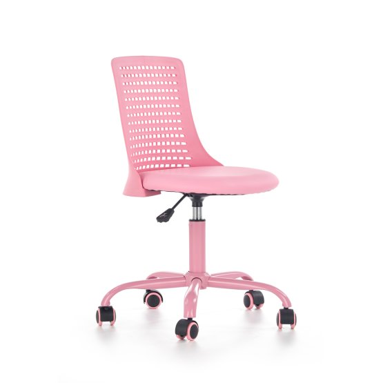 Dziecięca obrotowa krzesło Pure różowa