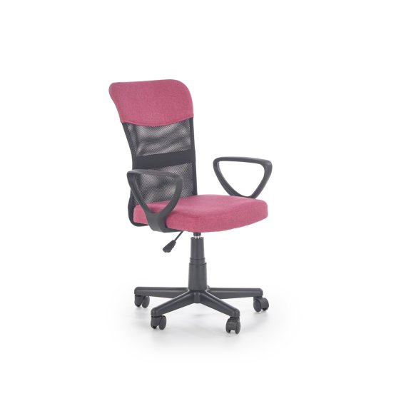 Dziecięca obrotowa krzesło Timmy różowa