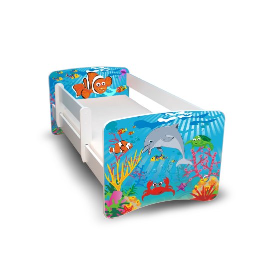 Łóżko dla dziecka z barierką - Ocean