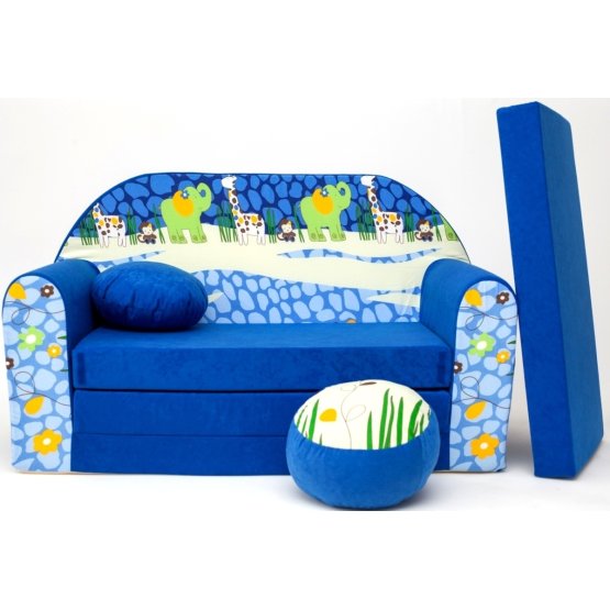 Sofa dla dzieci Blue Jungle 2