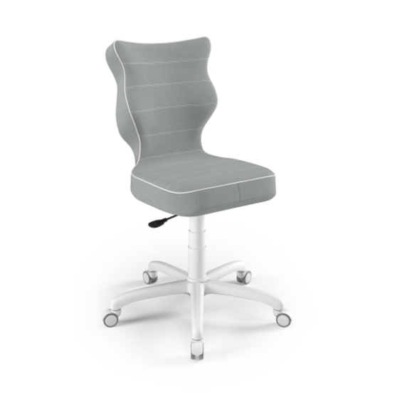 Ergonomiczne krzesło biurowe dostosowane do wzrostu 159-188 cm - kolor szary