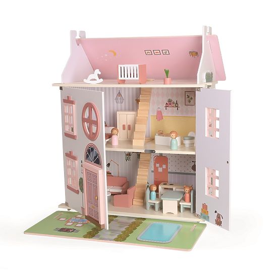 2Kids Toys Domek z lalkami różowy