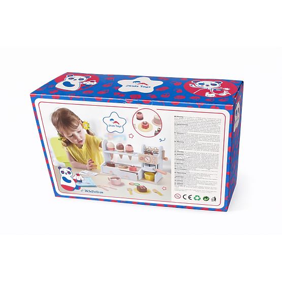 2Kids Toys Drewniana cukiernia 2 w 1