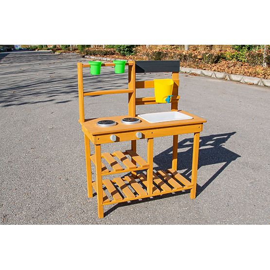2Kids Toys Drewniana kuchnia ogrodowa z umywalką