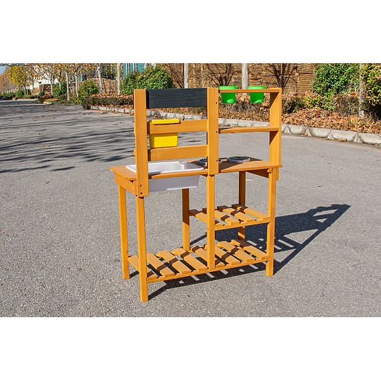 2Kids Toys Drewniana kuchnia ogrodowa z umywalką