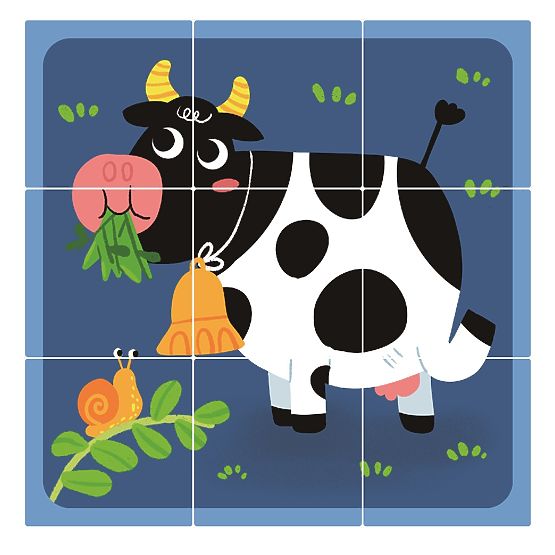 2Kids Toys Drewniane Klocki Farma