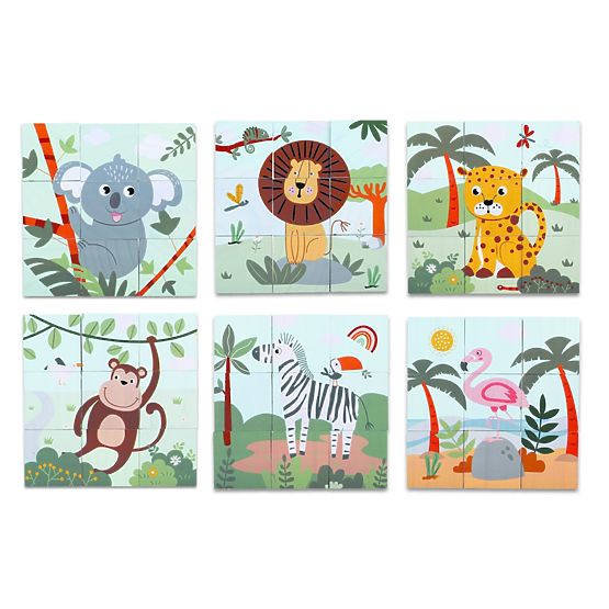 2Kids Toys Drewniane Klocki Safari