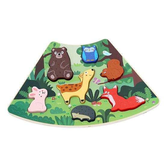 2Kids Toys Drewniane puzzle Koło łączone 6 w 1