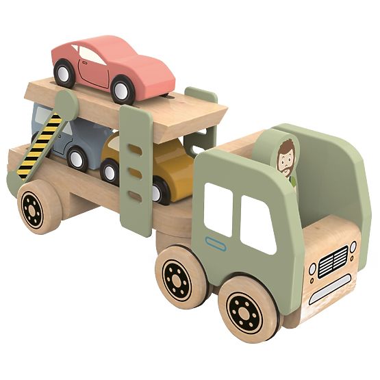 2Kids Toys Drewniany transporter samochodowy