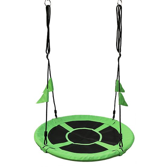 2Kids Toys Huśtawka Bocianie Gniazdo z flagami zielone