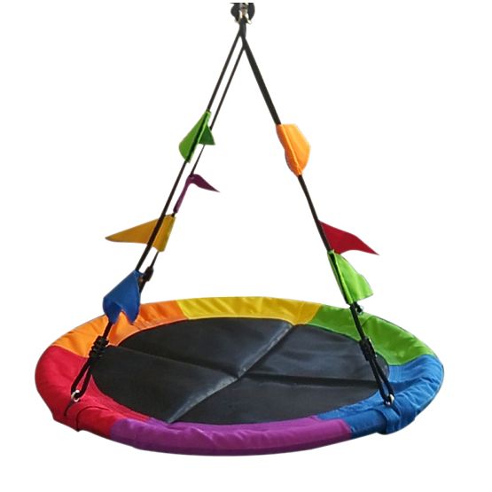 2Kids Toys Huśtawka Bocianie Gniazdo z kolorowymi flagami