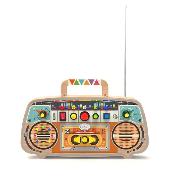 2Kids Toys Tablica aktywności Drewniane radio FM