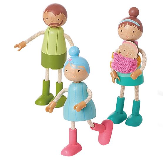 2Kids Toys Zestaw mebli z rodziną 5 w 1