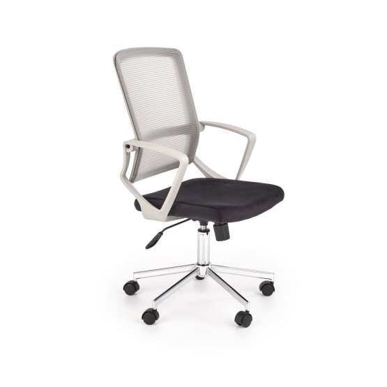 Krzesło biurowe Flicker - jasnoszary / czarny