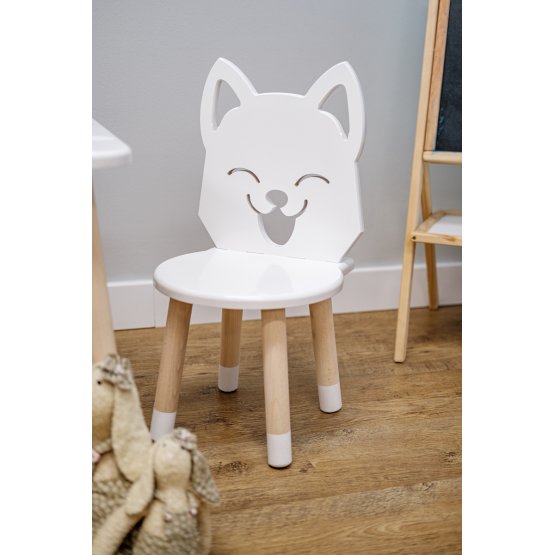 Krzesełko dziecięce - Fox - białe