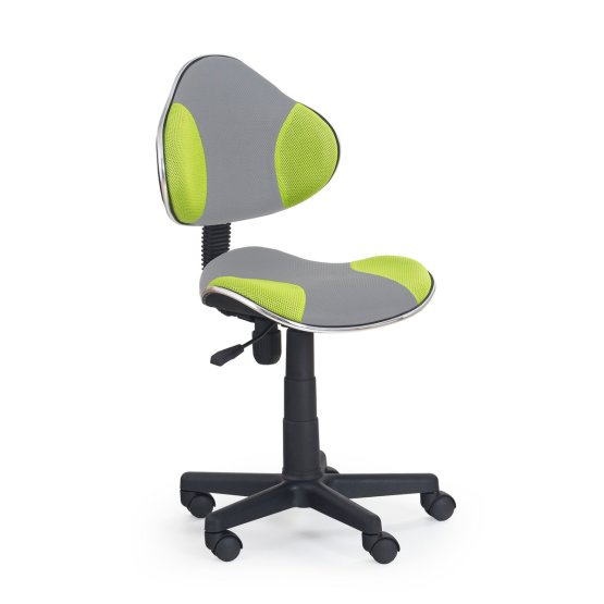 Krzesło obrotowe dla dzieci Flash - szaro-zielone