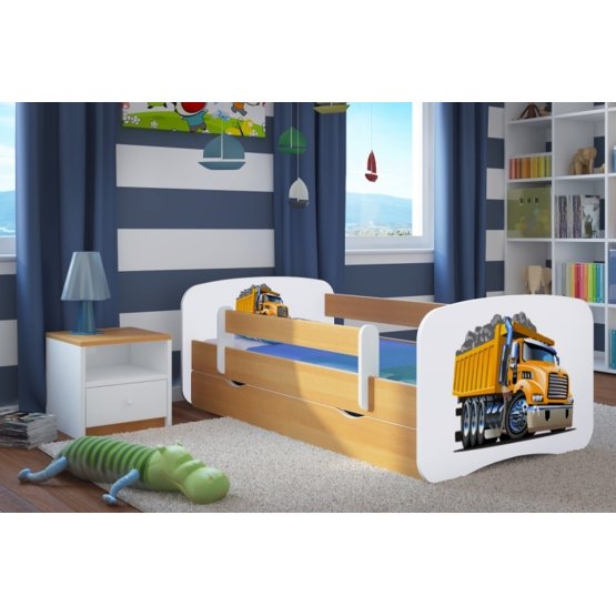 Łóżko dla dziecka z barierką Ourbaby - Ciężarówka