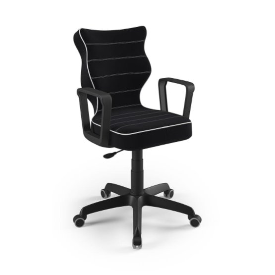 Krzesło biurowe dostosowane do wzrostu 159-188 cm - czarne
