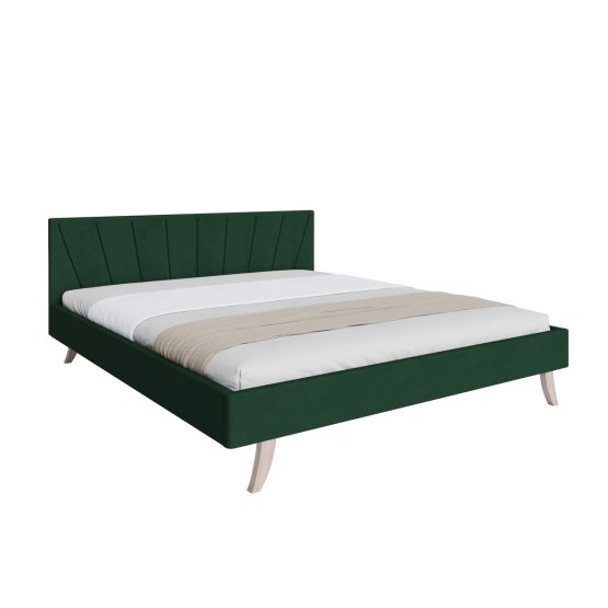 Łóżko tapicerowane HEAVEN 140 x 200 cm - Zielone