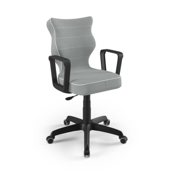 Krzesło biurowe dostosowane do wysokości 146-176,5 cm - szare