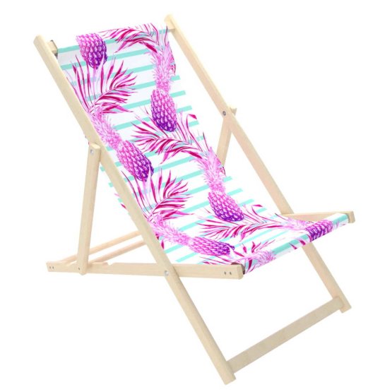 Krzesło plażowe Fioletowe ananasy