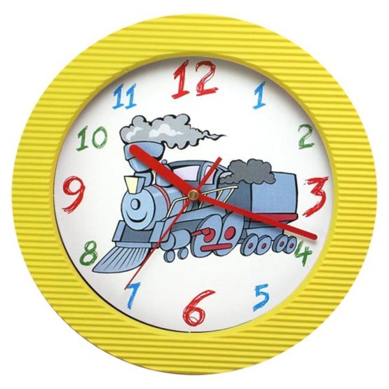 Zegar dla dzieci Lokomotywa
