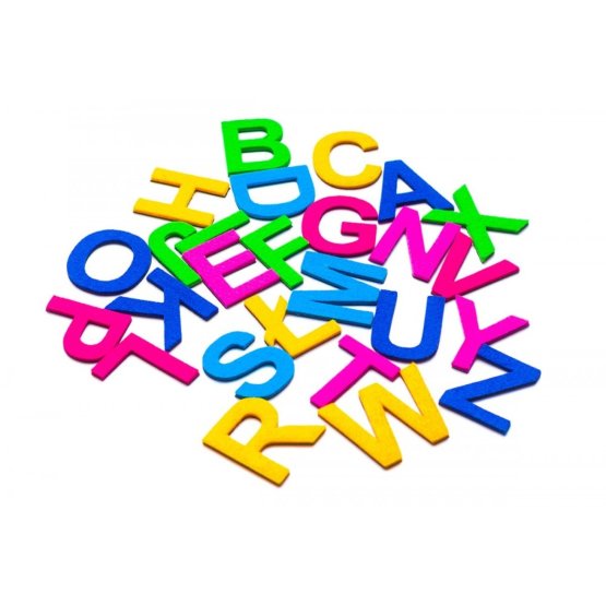Alfabet magnetyczny z filcem - duże litery