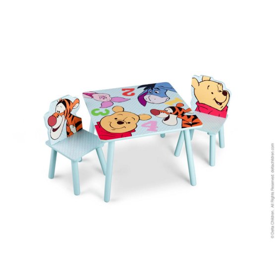 Dziecięcy stół z krzesła Miś Puchatek