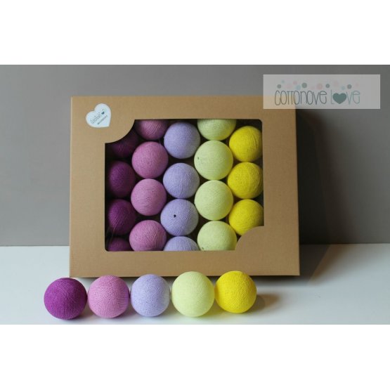 Cotton balls - krokusowe