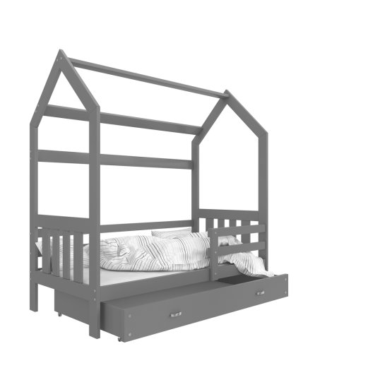 Dziecięca łóżko dom Filip - siwy