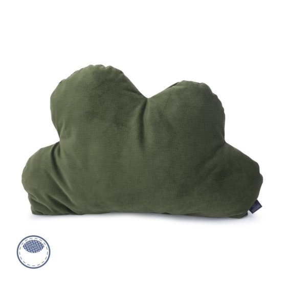 Aksamitna poduszka chmurka Savana - zielona