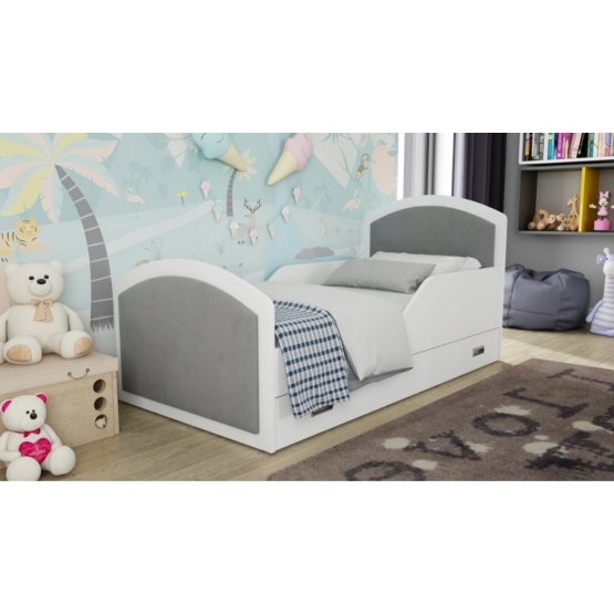 Łóżko dla dziecka DREAMS - Casablanka szara 160x80 cm